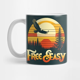 Retro Eagle Soaring Tee - "Free & Easy" Series Mug